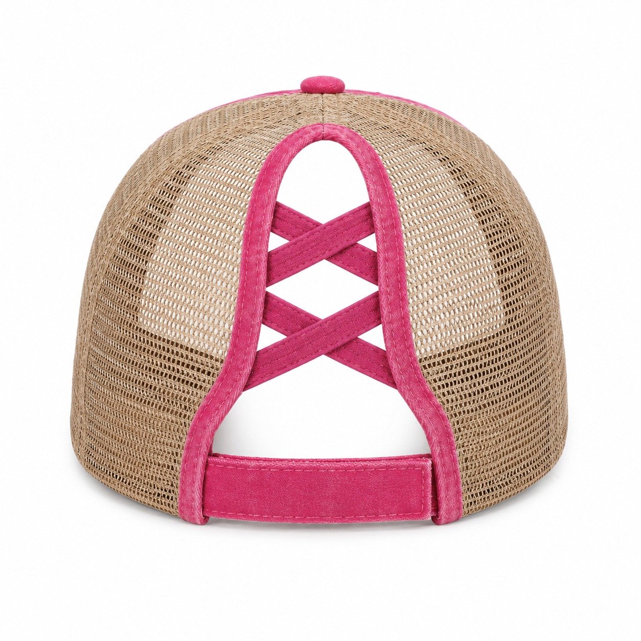 Raspberry-Khaki — back view