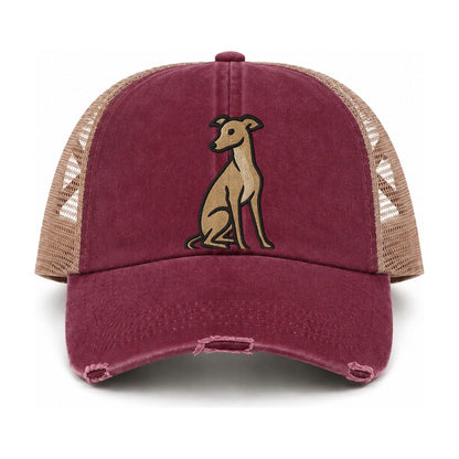 Burgundy-Khaki — front view