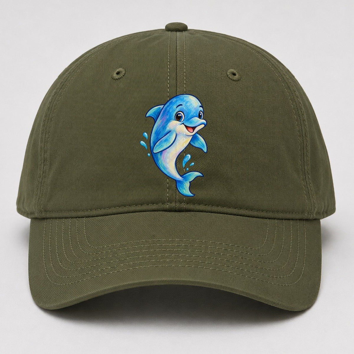 Dolphin Friendly Leap Sea Sprite Baseball Cap – Army Green