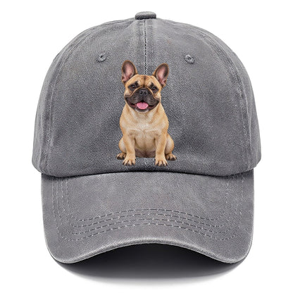 French Bulldog Sitting Upright Top Breeds Classic Cap – Urban Haze