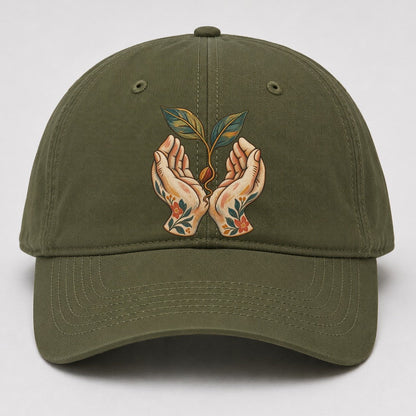 Open Hands Seedling Gentle Wild Baseball Cap – Army Green