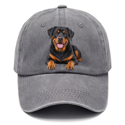 Rottweiler Sitting Top Breeds Classic Cap – Urban Haze