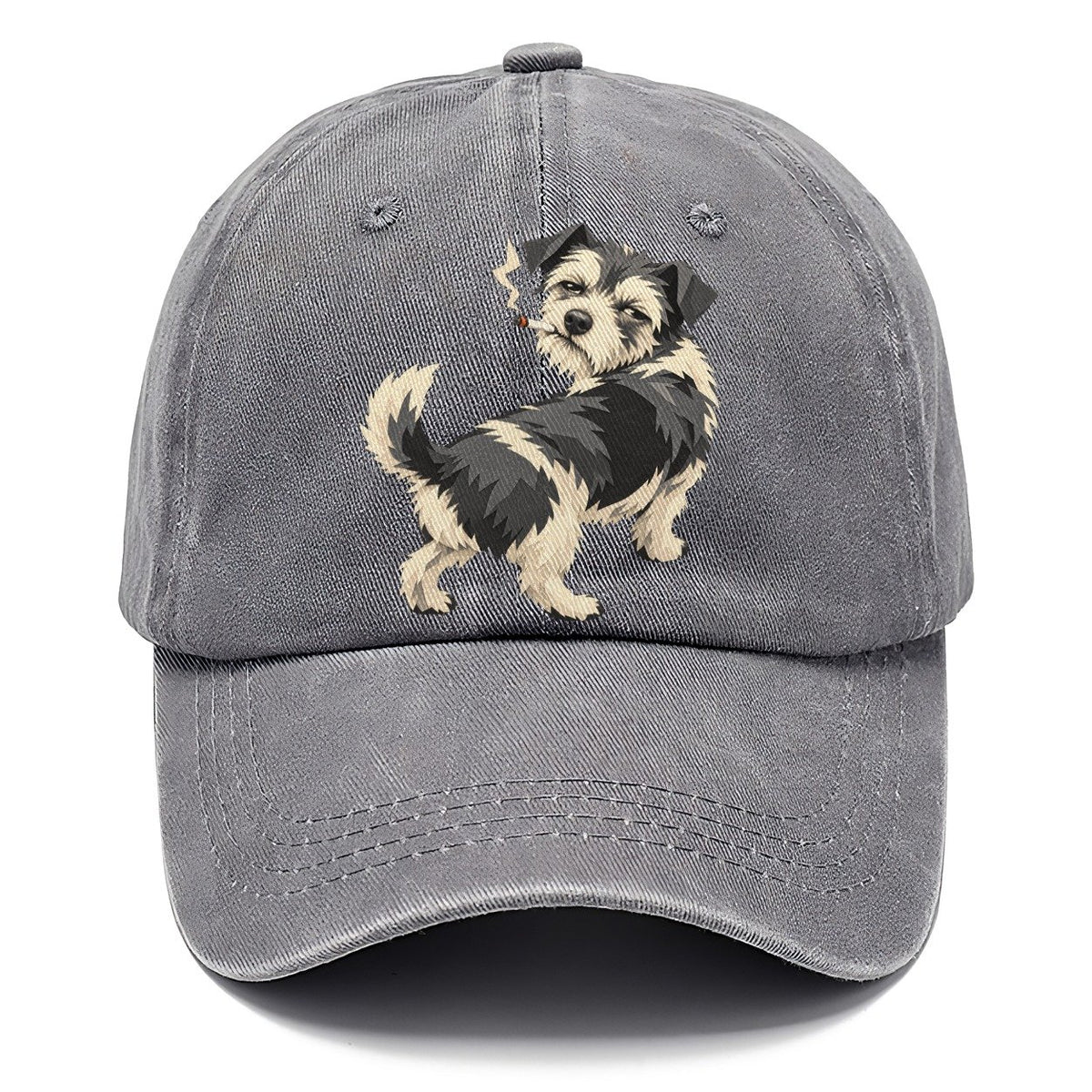 Scruffy Dog Smoking a Cigarette Classic Cap – Urban Haze