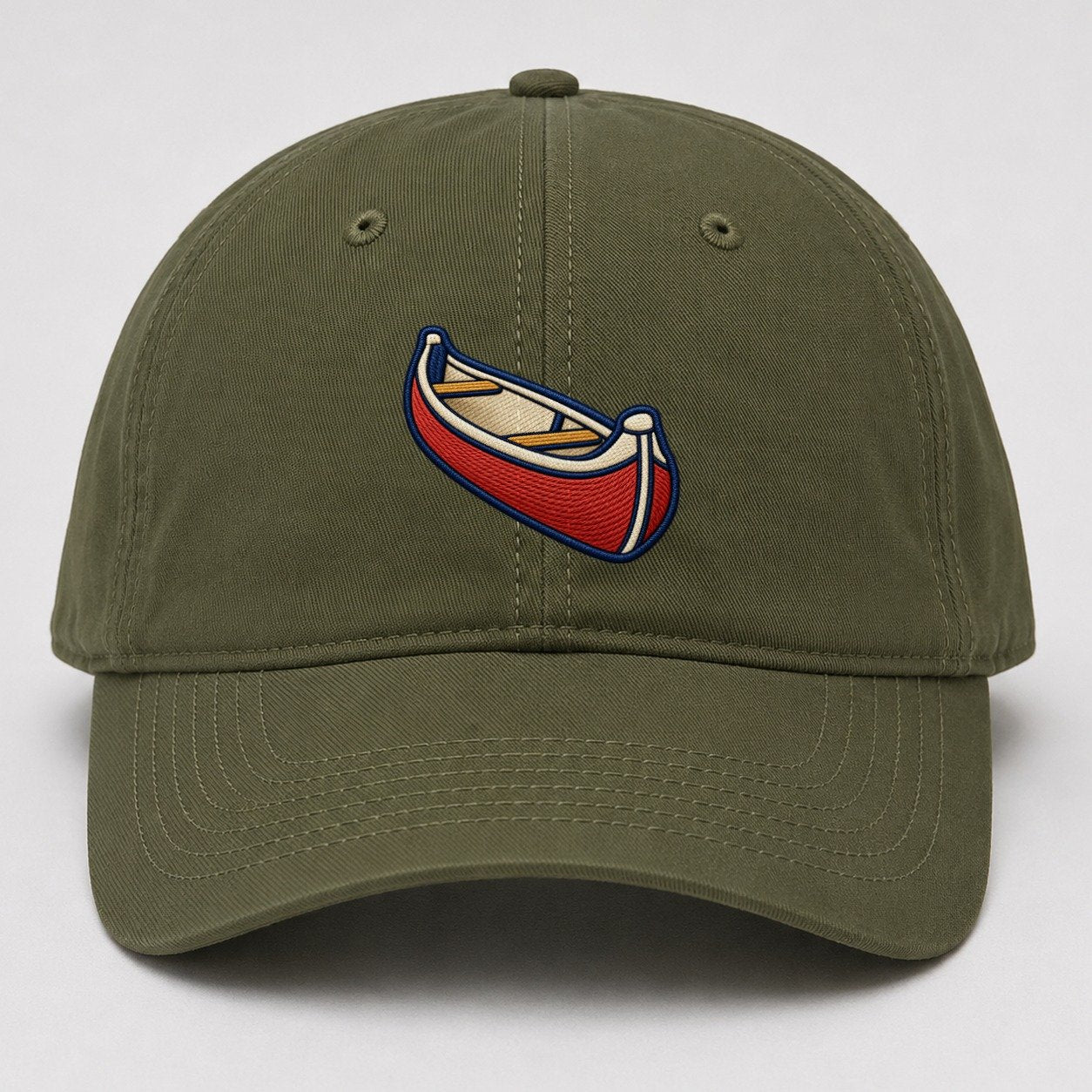 Canoe Tiny Solo Marks Baseball Cap – Army Green