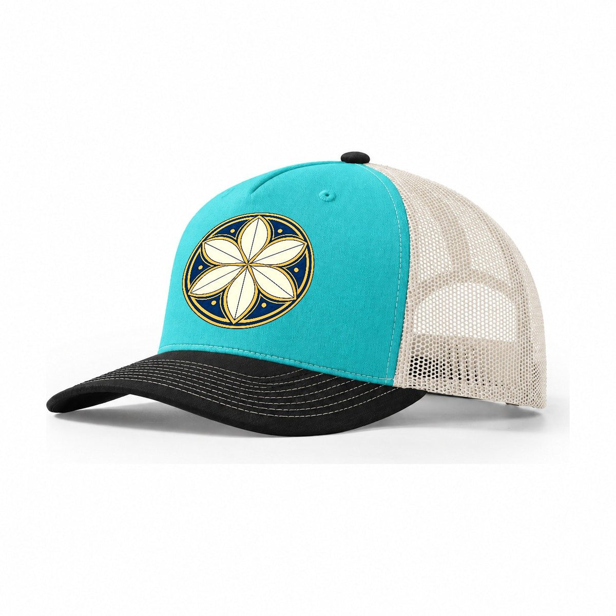 Sixfoil Seal Quiet Wards Heritage Trucker Hat – Aqua Black White