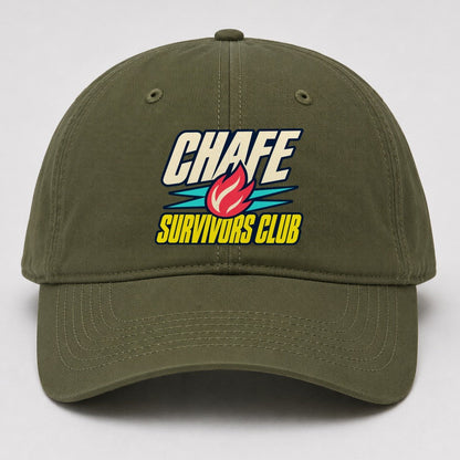 Chafe Survivors Club 90S Running Clubs Baseball Cap – Army Green