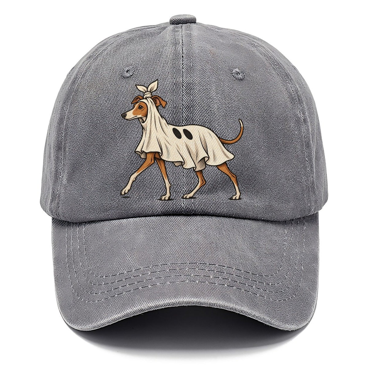 One Italian Greyhound In Halloween Costume Ghost Costume With A Jaunty Knot Tied On Top Halloween Dog Parade Classic Cap – Urban Haze
