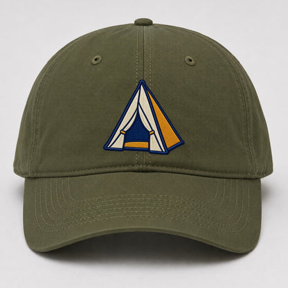 Dome Camping Tent Tiny Solo Marks Baseball Cap – Army Green