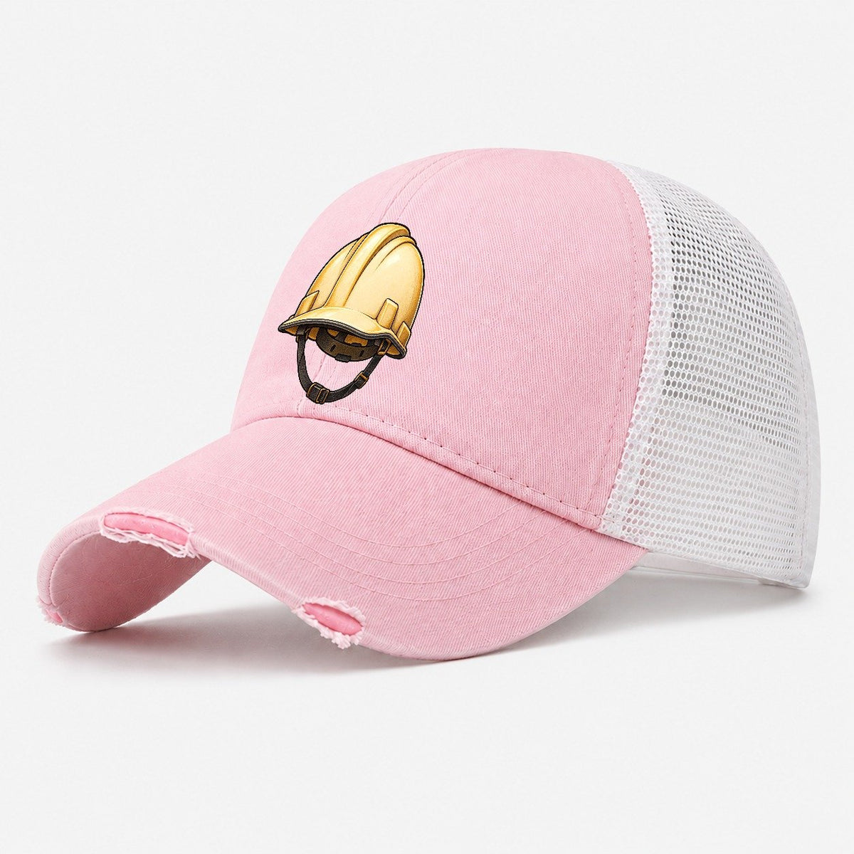 Hard Hat Heavy Duty Washed Trucker Hat – Light Pink