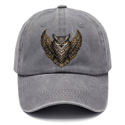 Gold-Accented Owl Crest Classic Cap – Urban Haze