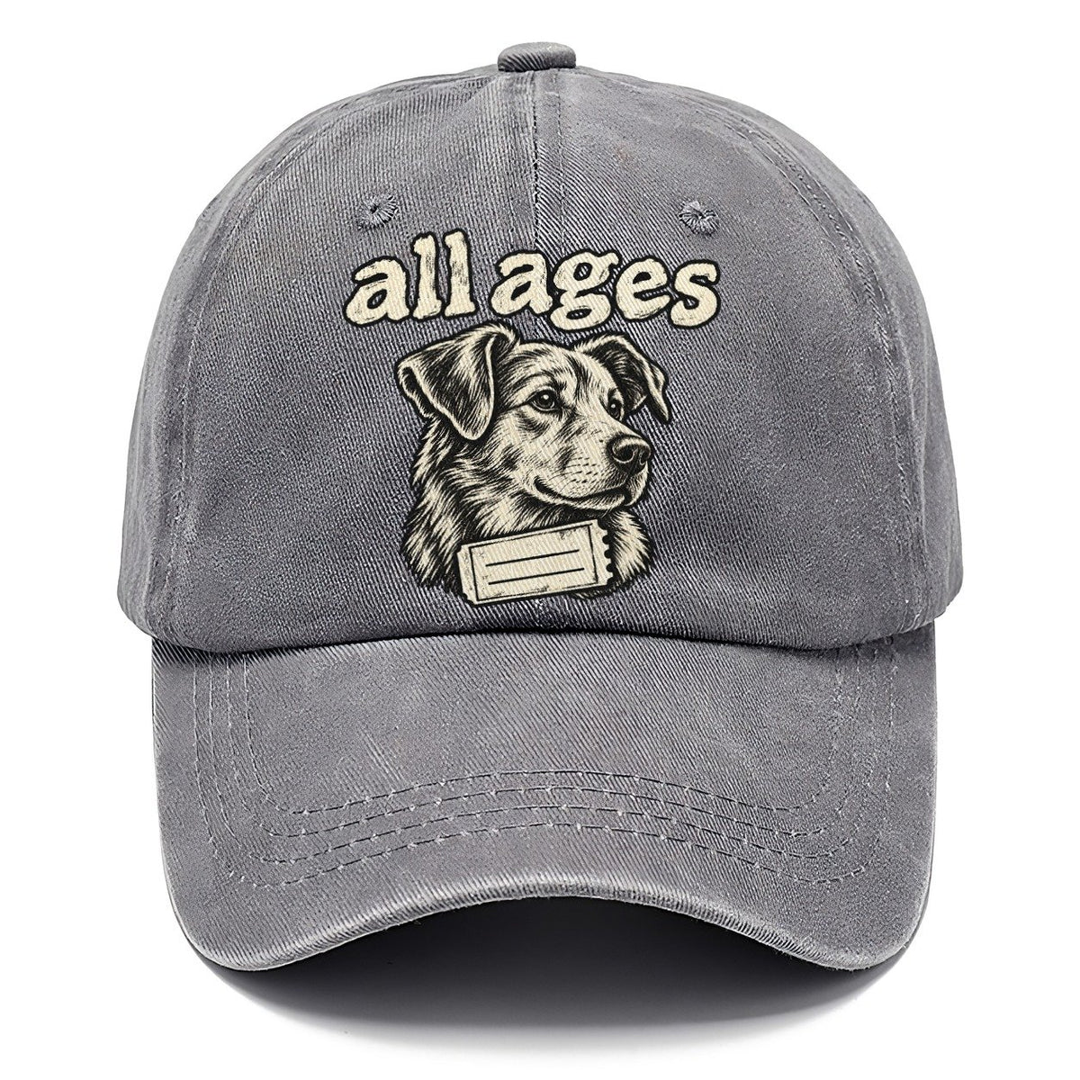 A Dog Head In Three Quarter View Above A Torn Ticket Stub Bark For Me Classic Cap – Urban Haze