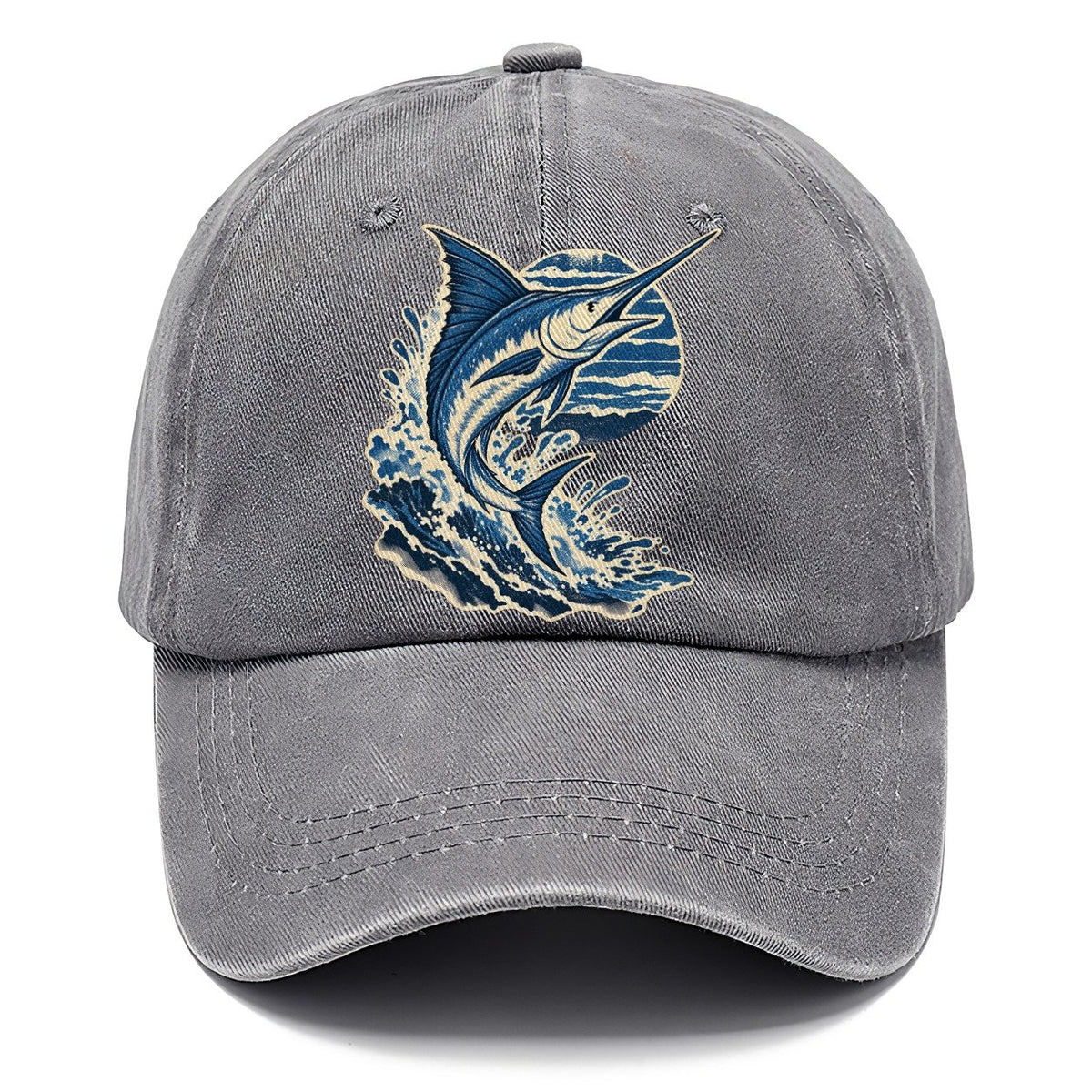 Leaping Marlin and Waves Classic Cap – Urban Haze