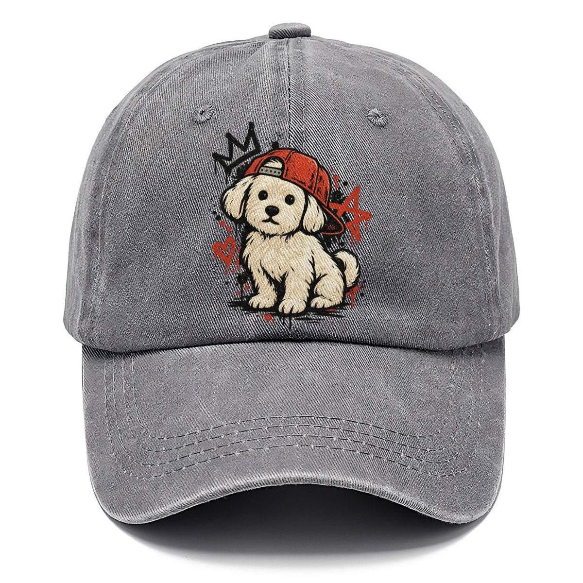 Graffiti Puppy Red Classic Cap – Urban Haze