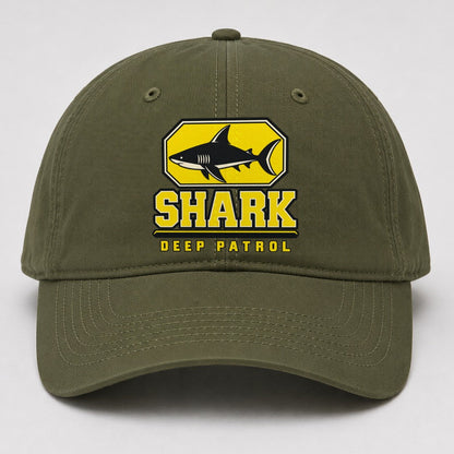 Shark Deep Patrol Heavy Duty Baseball Cap – Army Green