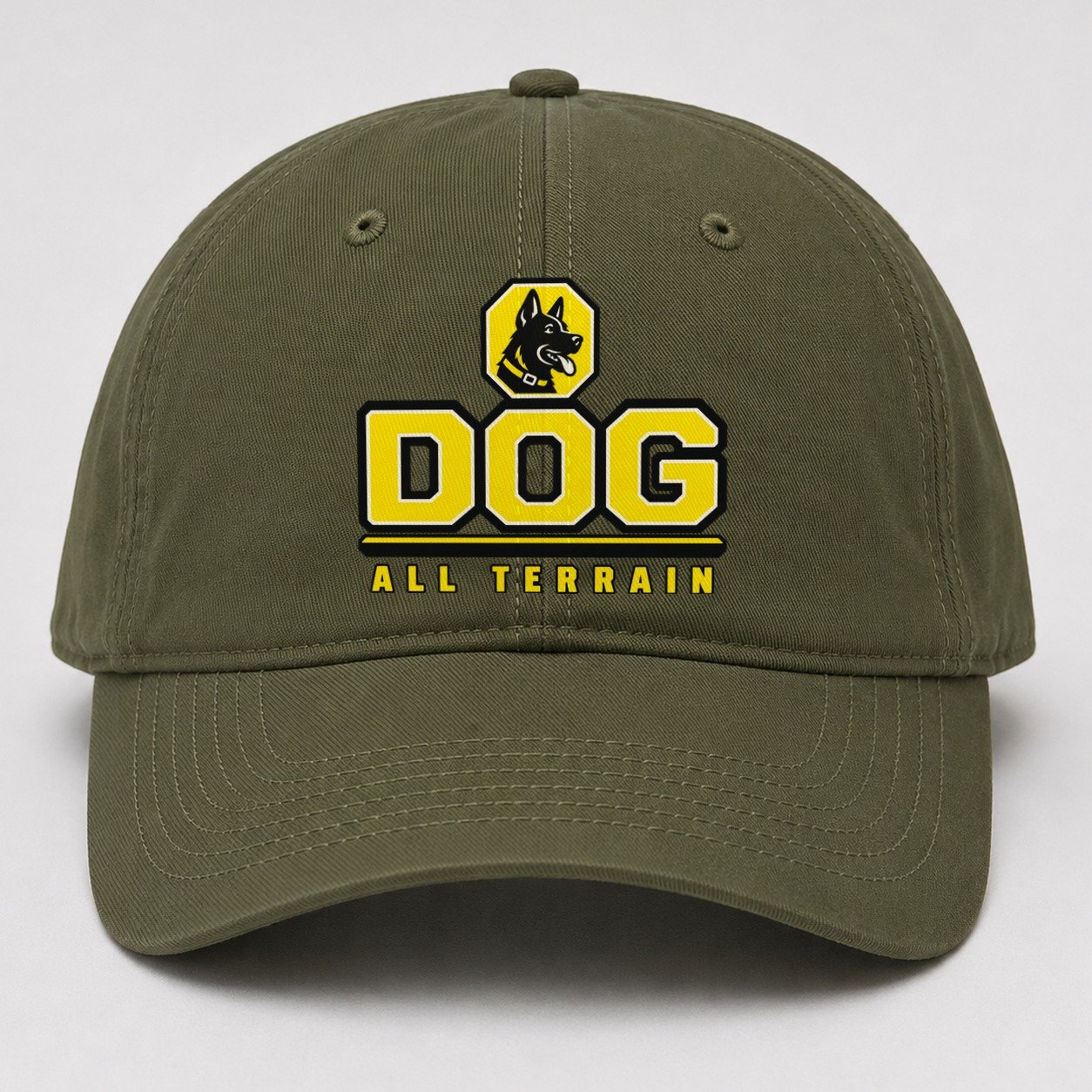Dog All Terrain Heavy Duty Baseball Cap – Army Green