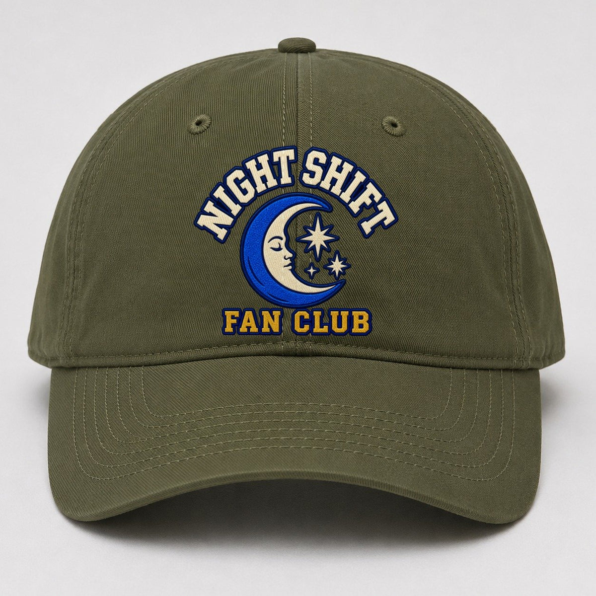 Night Shift Fan Club Baseball Cap – Army Green