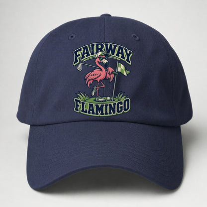 Fairway Flamingo Golf Life Baseball Cap – Twilight Navy