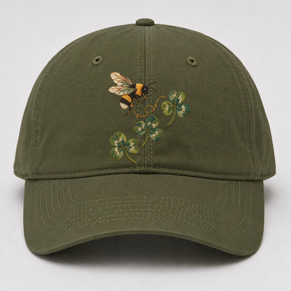 Bumblebee Three Clover Rise Gentle Wild Baseball Cap – Army Green