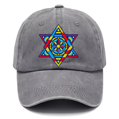 Pixel Art Star of David Classic Cap – Urban Haze