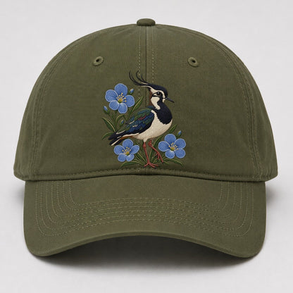 Northern Irish Flax And Lapwing Uk Culture Heritage Baseball Cap – Army Green