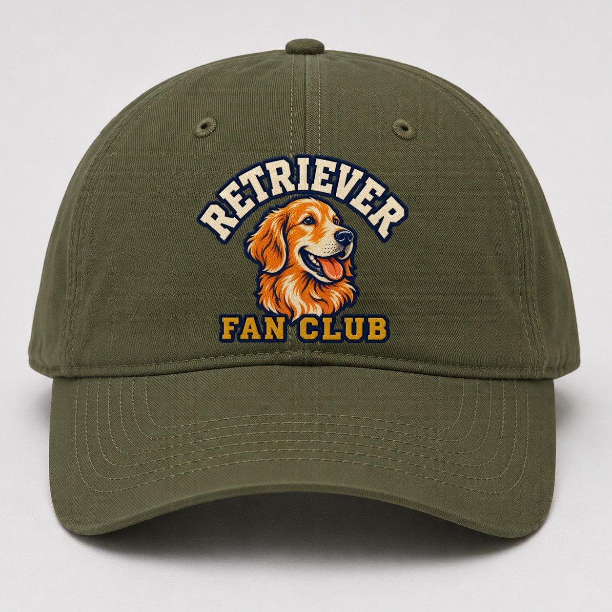 Retriever Fan Club Baseball Cap – Army Green