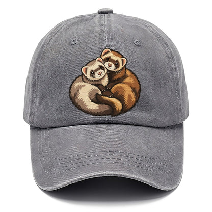 Ferret Pair Curl Small Pet Logos Classic Cap – Urban Haze