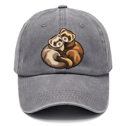 Ferret Pair Curl Small Pet Logos Classic Cap – Urban Haze