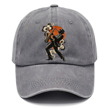 Saxophone Player in Red Moonlight Classic Cap – Urban Haze