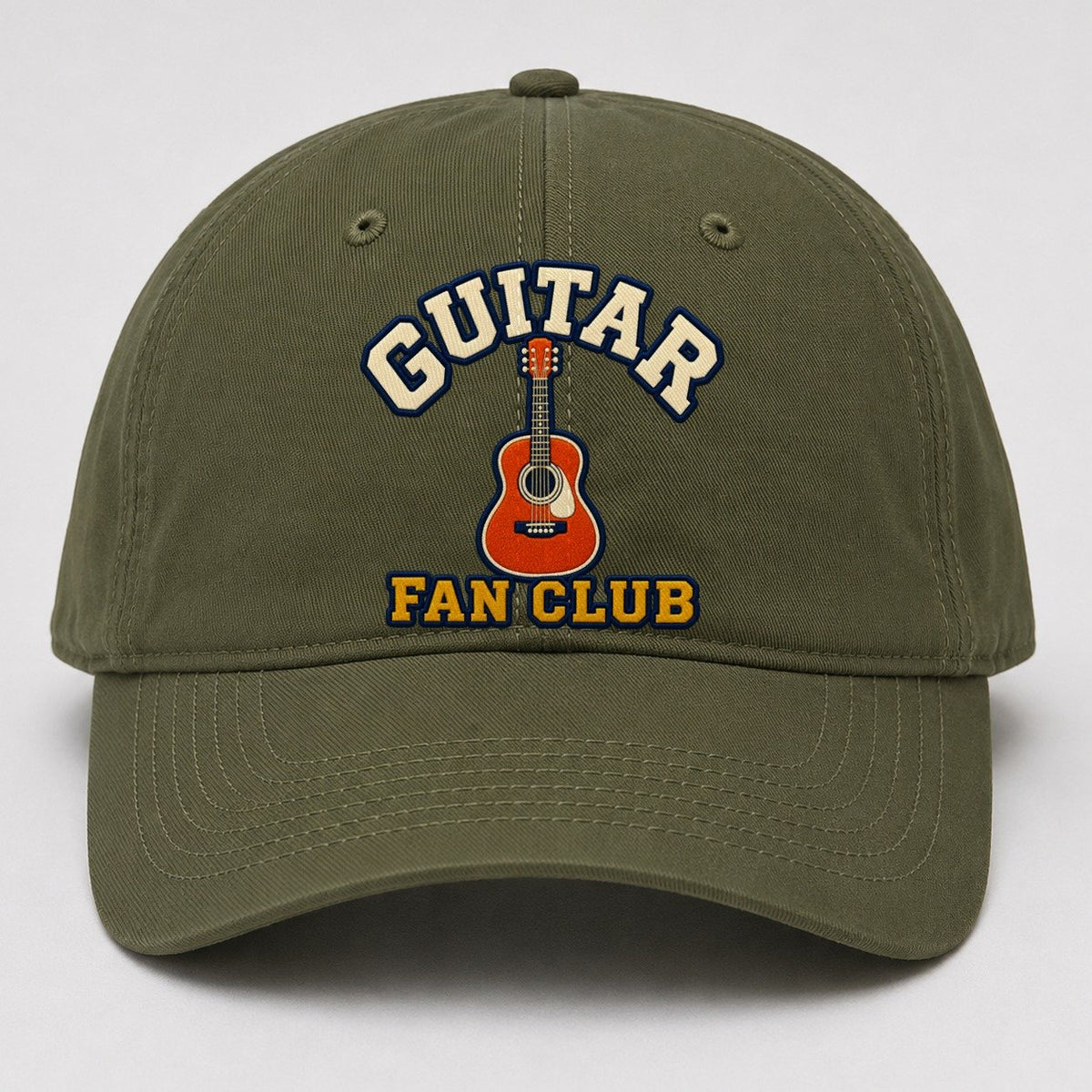 Guitar Fan Club Baseball Cap – Army Green