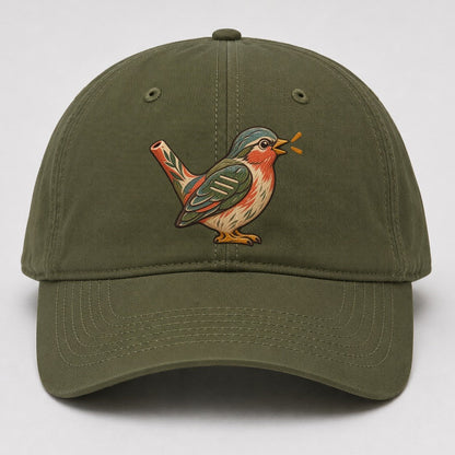 Clay Bird Whistle Gentle Wild Baseball Cap – Army Green
