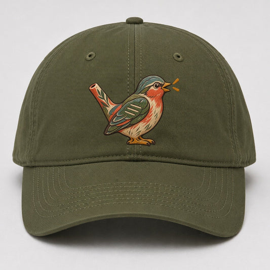 Clay Bird Whistle Gentle Wild Baseball Cap – Army Green