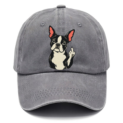 Boston Terrier Middle Finger Classic Cap – Urban Haze