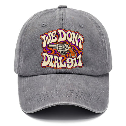 Psychedelic Frontier We Don't Dial 911 Classic Cap – Urban Haze