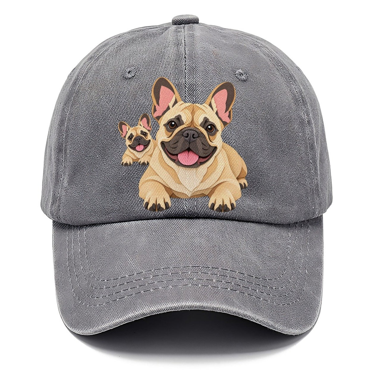 Cut-Paper Collage French Bulldog Lying Down Classic Cap – Urban Haze