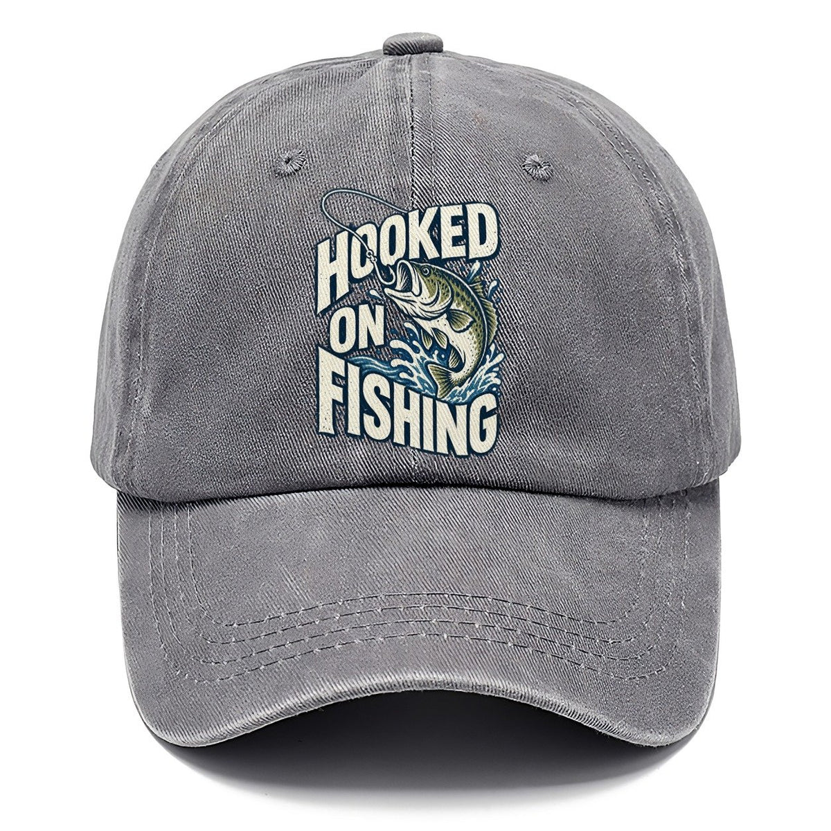Hooked on Fishing Bass Classic Cap – Urban Haze