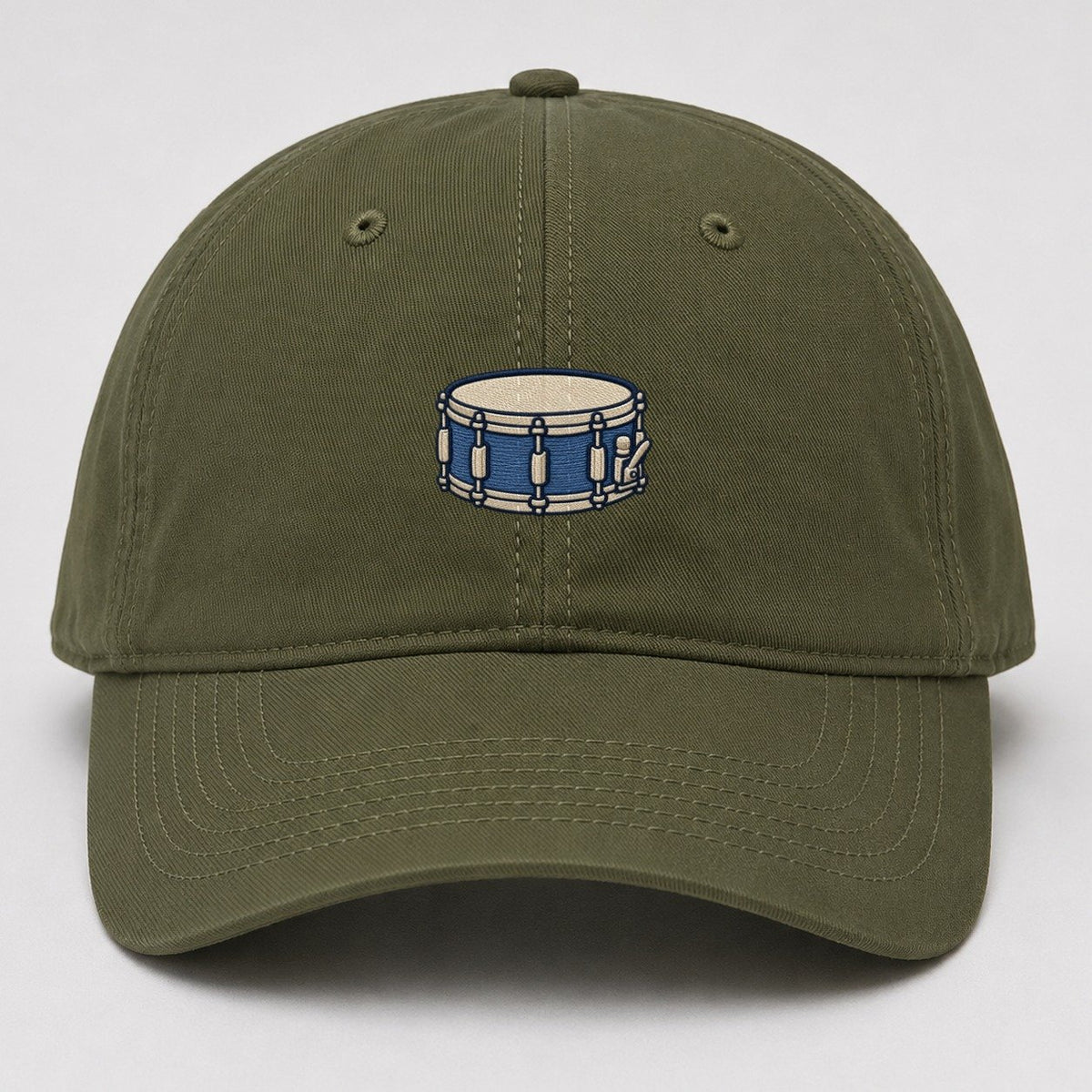 Snare Drum Tiny Solo Marks Baseball Cap – Army Green