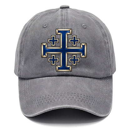 Jerusalem Cross Blue Enamel Character Club Classic Cap – Urban Haze
