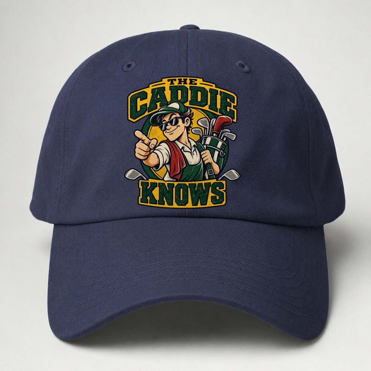 The Caddie Knows Golf Life Baseball Cap – Twilight Navy
