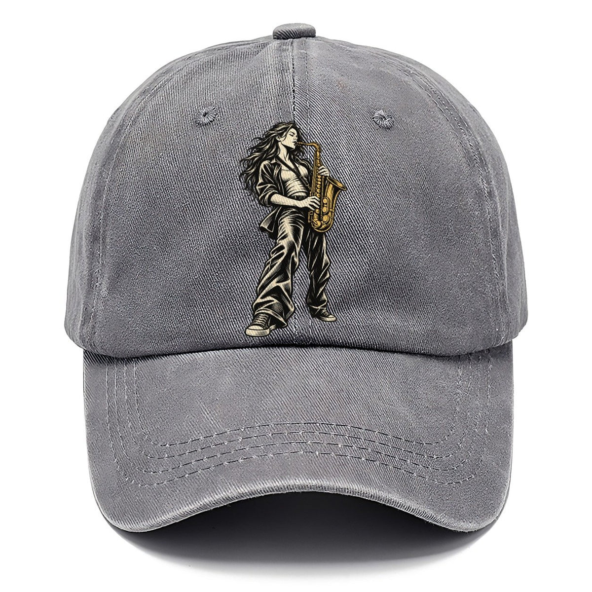 Woman Playing Saxophone Classic Cap – Urban Haze
