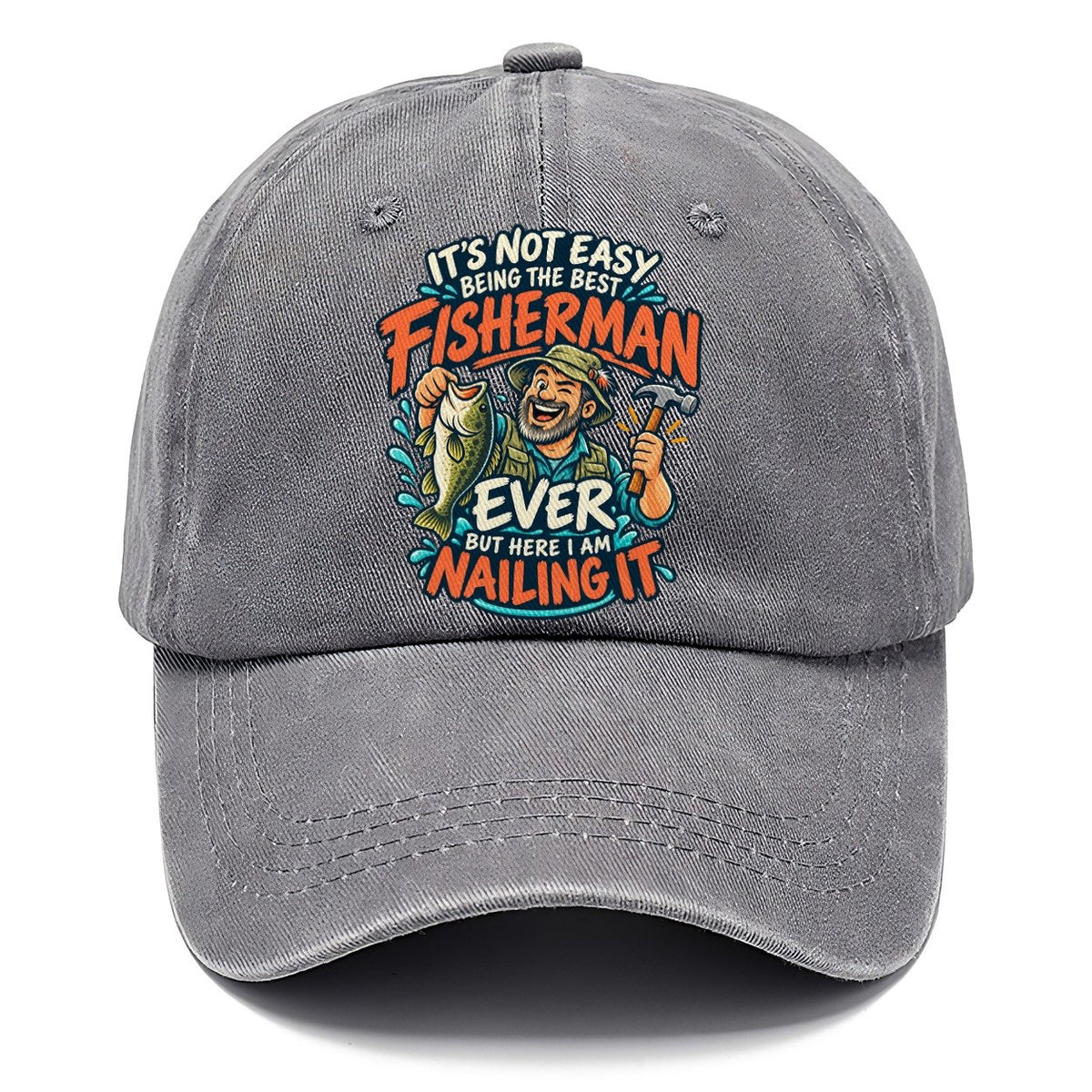 Best Fisherman Ever Nailing It Classic Cap – Urban Haze