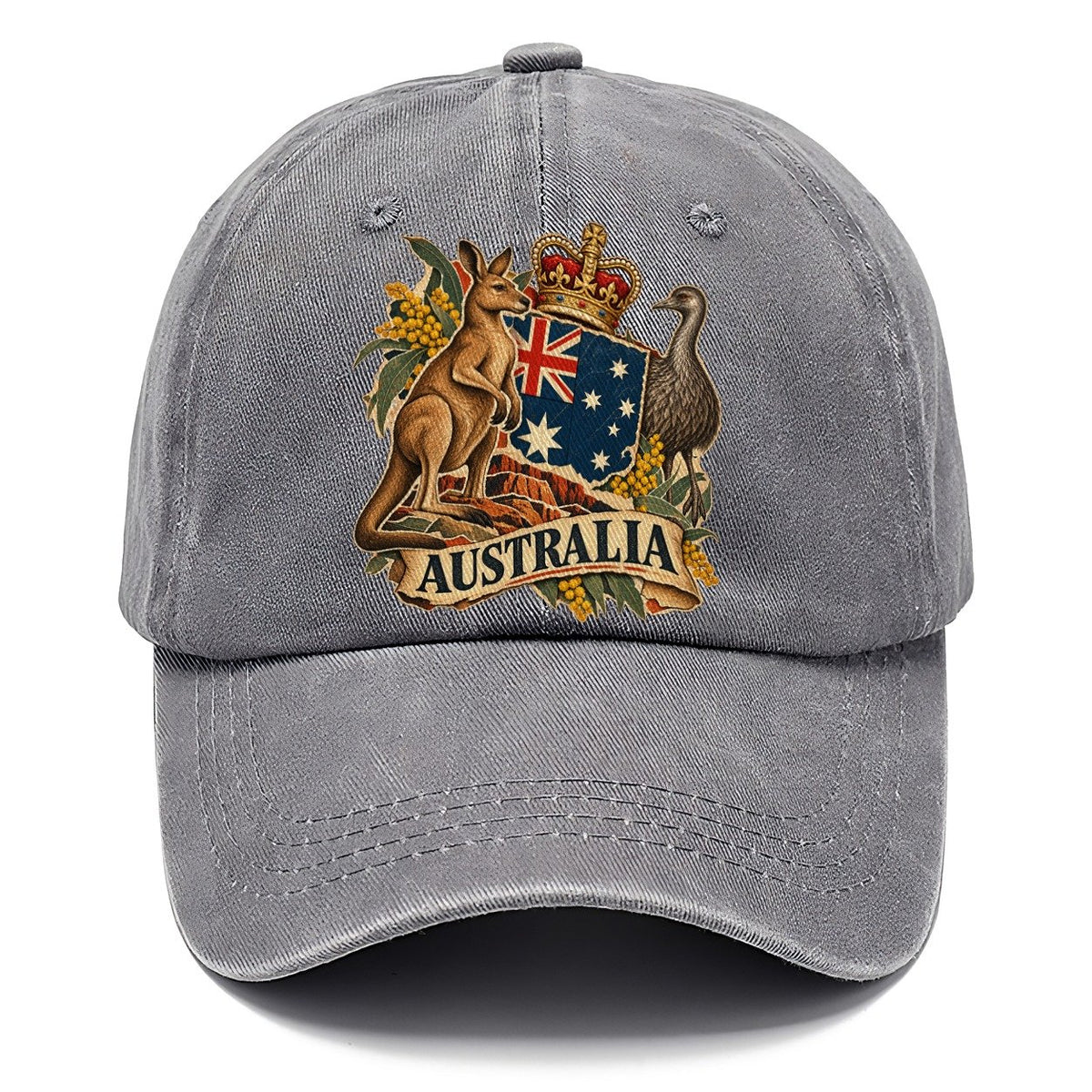 Australia Kangaroo and Emu Crest Classic Cap – Urban Haze