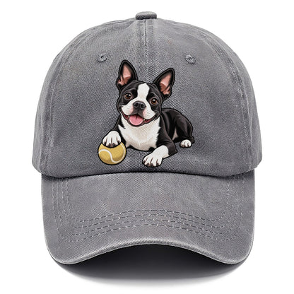 Kindred Boston Terrier Lying Down Top Breeds Classic Cap – Urban Haze