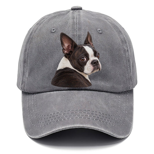 Boston Terrier Over The Shoulder Character Club Classic Cap – Urban Haze
