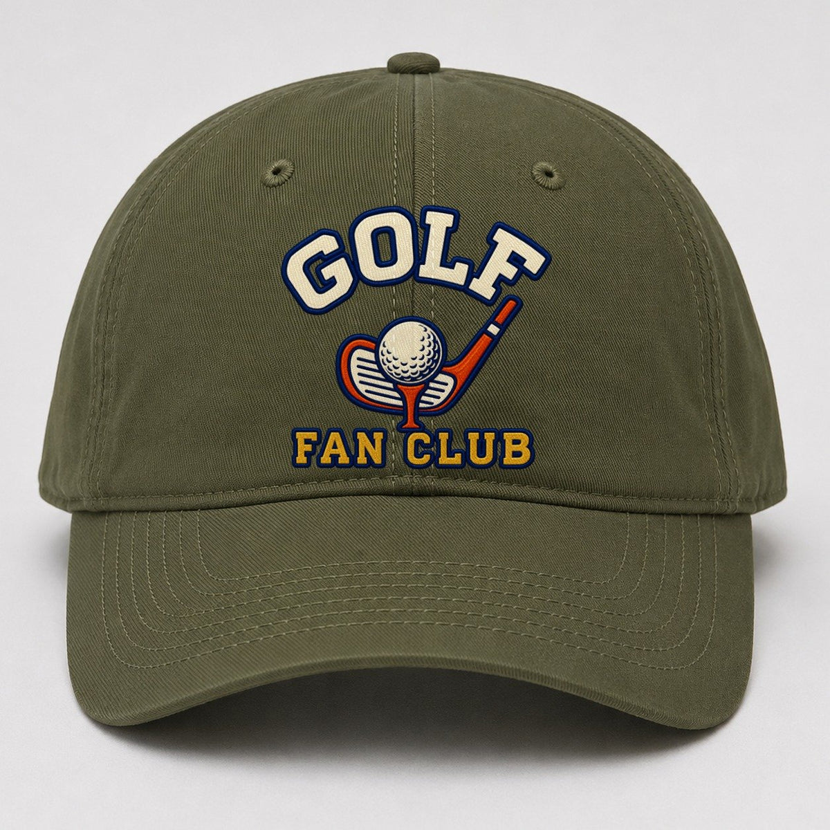 Golf Fan Club Baseball Cap – Army Green