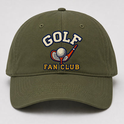 Golf Fan Club Baseball Cap – Army Green