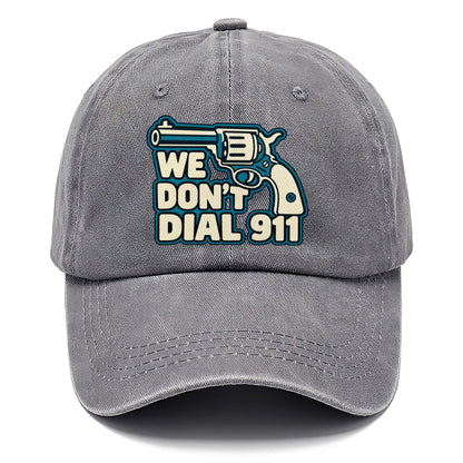 Continuous Line Mark We Don't Dial 911 Classic Cap – Urban Haze