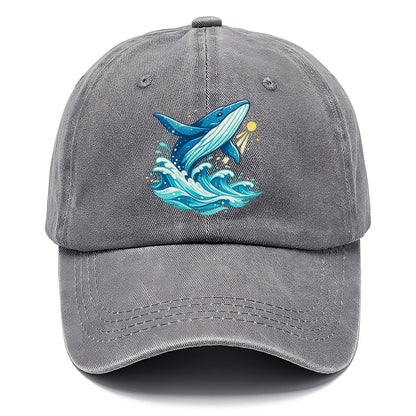 Vintage Whale Ocean Waves Classic Cap – Urban Haze