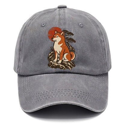 Shiba Inu Red Sun Classic Cap – Urban Haze