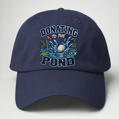 Donating To The Pond Golf Life Baseball Cap – Twilight Navy