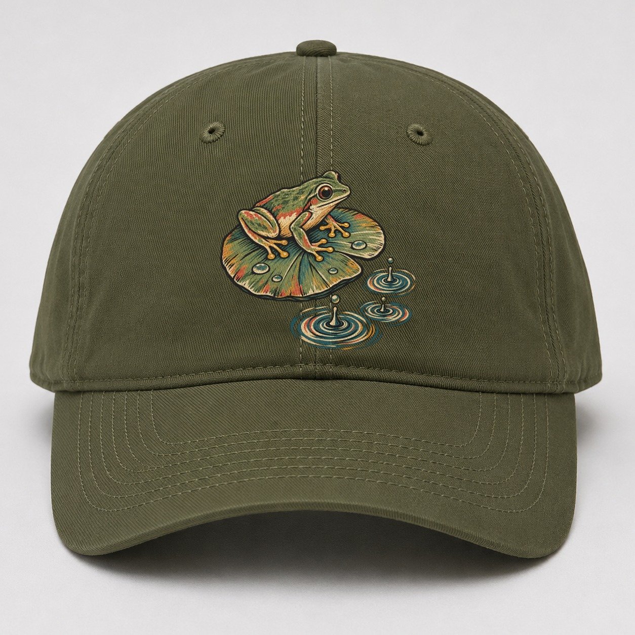 Frog Rain Ring Gentle Wild Baseball Cap – Army Green
